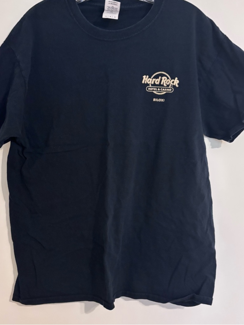 Gildan Black Hard Rock Hotel & Casino Biloxi Short Sleeve Tee